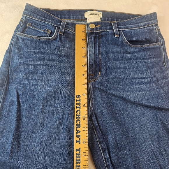 L’Agence Jeans high Line Distressed skinny jeans Women’s 28 Frayed Hem RN 126654 - Picture 7 of 13